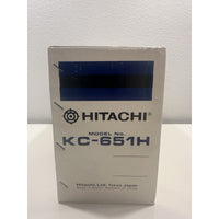 VINTAGE *NEW* 1980's Hitachi KC-651H Am/Fm 2-Band Table Radio w/Digital Clock