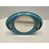 VINTAGE *NEW* 1960's Twin-Lite Beauty Lighted Hand Makeup Mirror - Blue