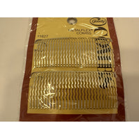VINTAGE *NEW* 1975 Goody Metalflex Silver Fashion Combs Set of 4 #1627