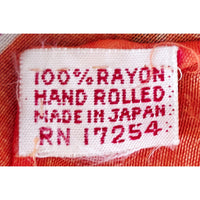 VINTAGE *NEW* 1950's "Juarez" Hand-Rolled Scarf 31" x "31" Orange Japan