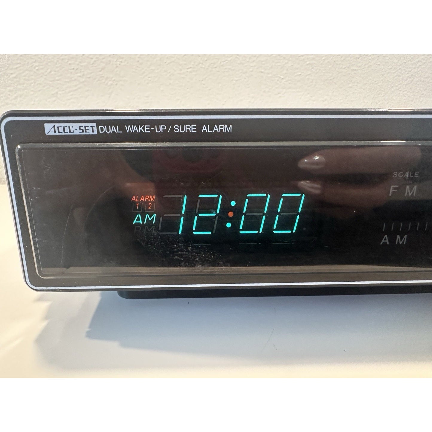 VINTAGE 1980's Panasonic RC-6215 Wood-Cabinet AccuSet Alarm Clock