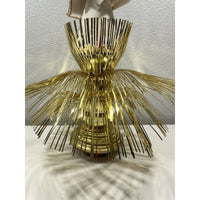 VINTAGE *NEW* Pair Of Christmas Angels-Crown, Felt Clothing, Gold, plays Silent Night