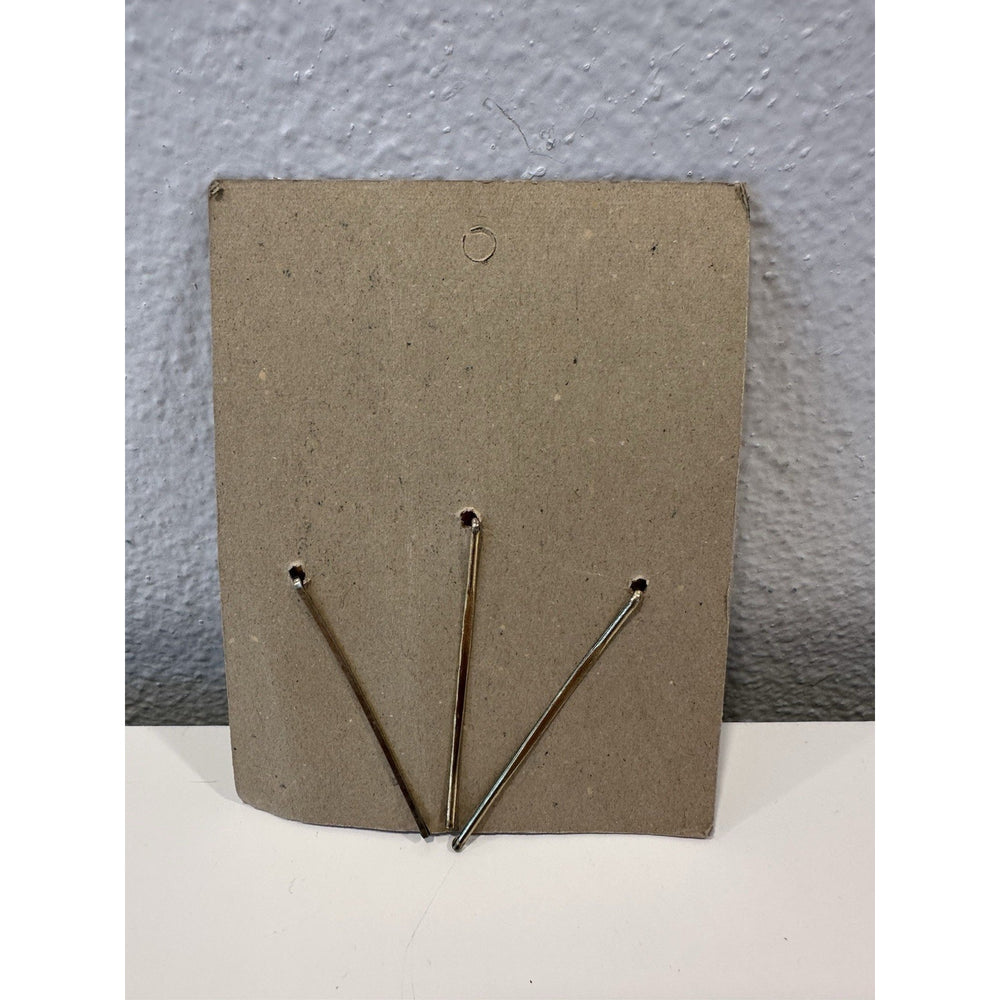 VINTAGE *NEW* 1960's Hand Painted Hair Bobby Pins On Card