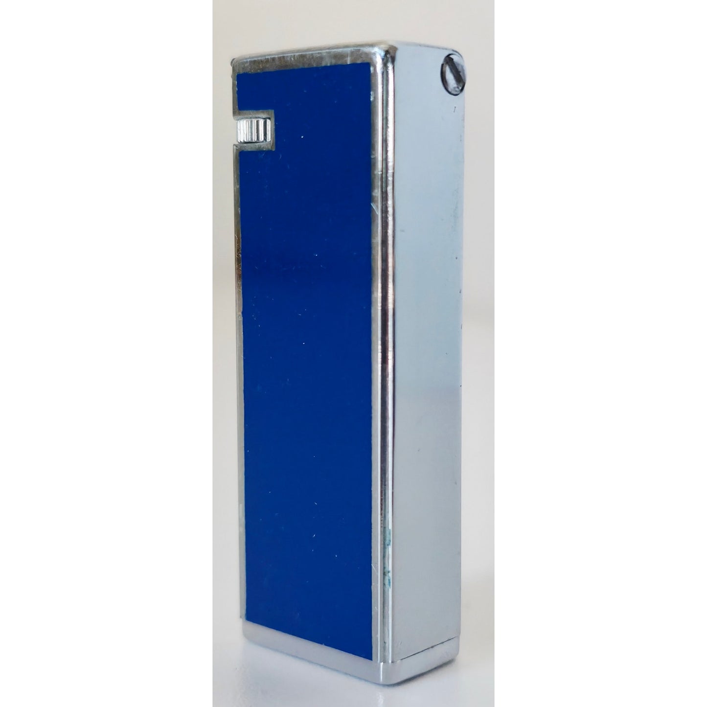 VINTAGE *NEW* 1960's Blue and Silver Butane Lighter Mustang with Wings by Supreme