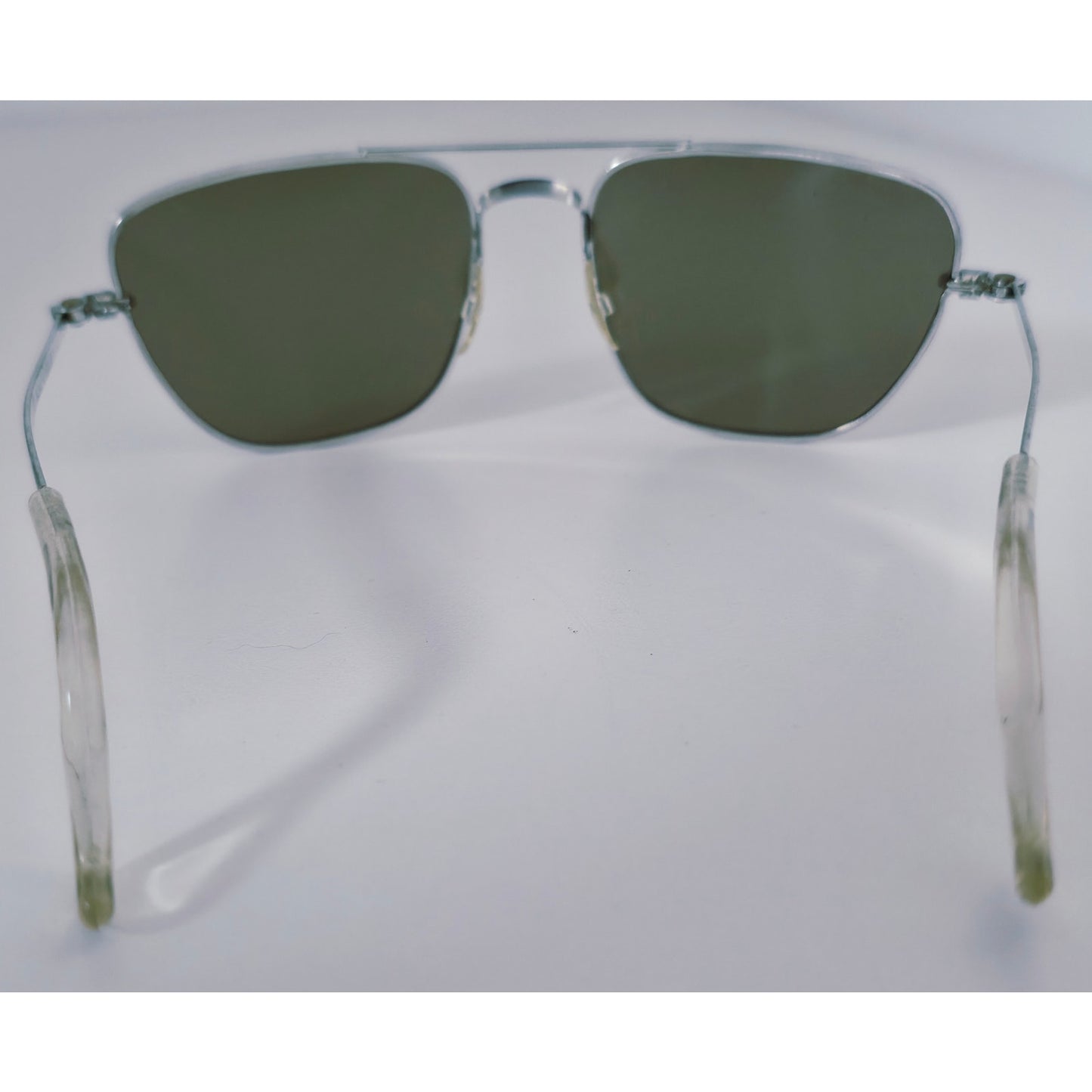 VINTAGE *NEW* 1970's Silver Frame w/Tinted Mirror Lens Aviator Sunglasses Japan