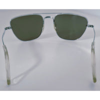 VINTAGE *NEW* 1970's Silver Frame w/Tinted Mirror Lens Aviator Sunglasses Japan
