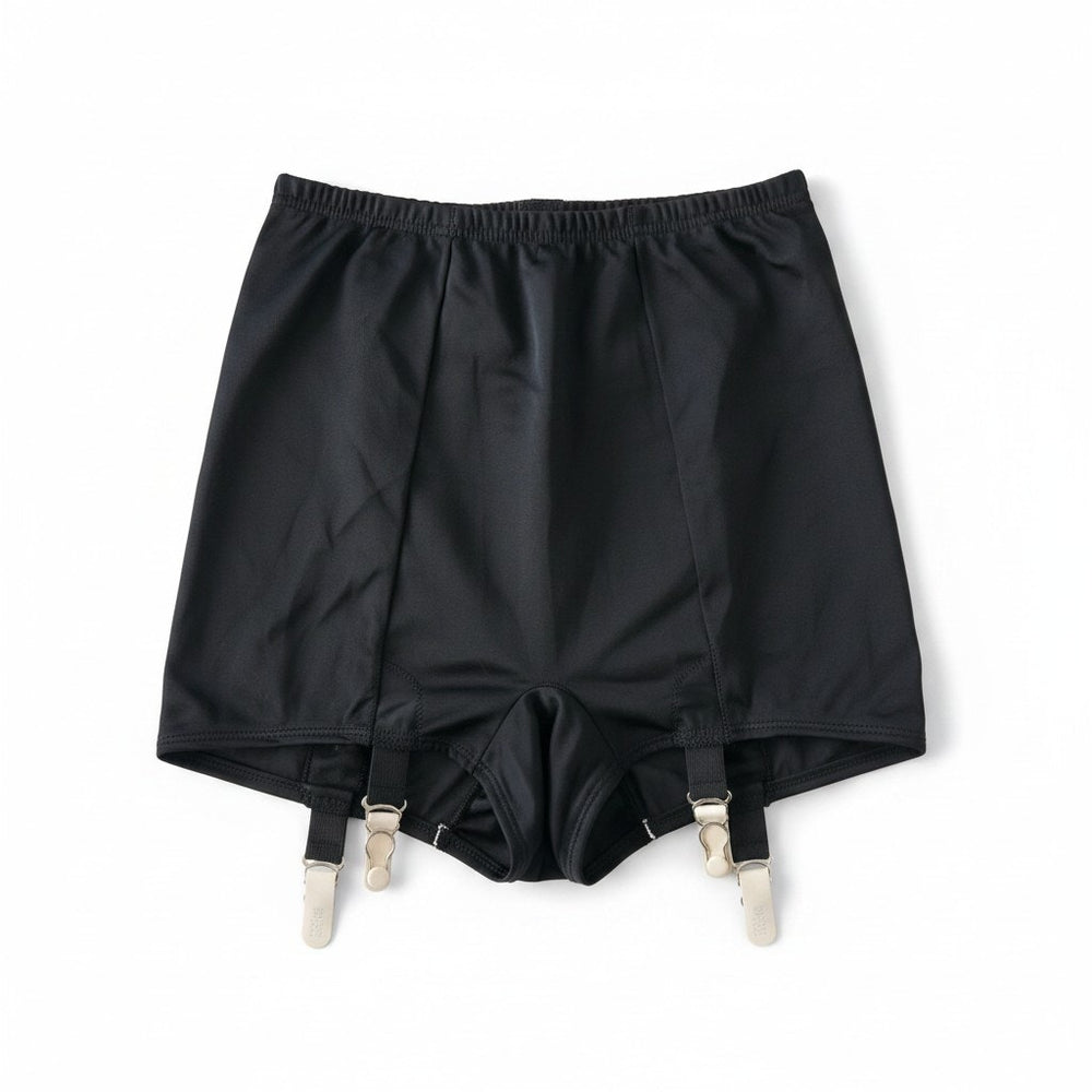 VINTAGE *NEW* 1960's Kayser Women's Black Garter Briefs Size L-XL USA