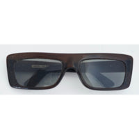 VINTAGE *NEW* 1970's Glam Unisex Brown Frame with Gray Lens Sunglasses Made in Italy