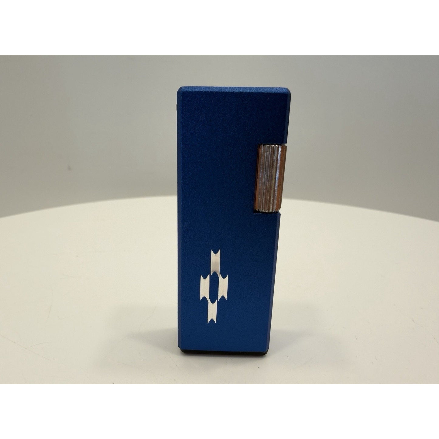 VINTAGE *NEW* 1950's Capri w/Design Blue/Silver Butane Japanese Lighter