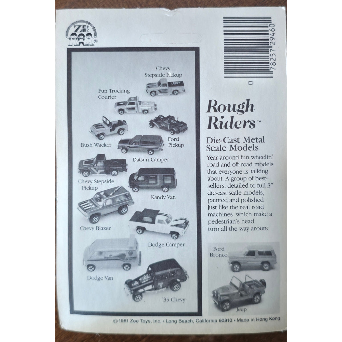 VINTAGE *NEW* 1981 Rough Rider Blue Ford Pickup Metal Scale Die Cast Toy Truck