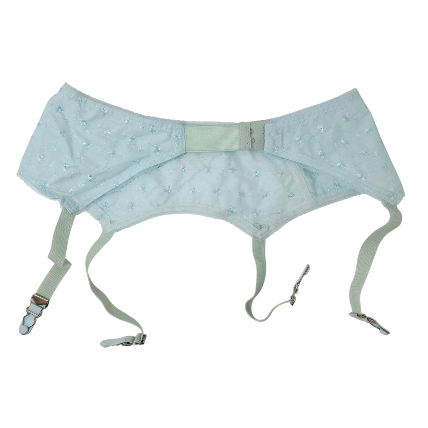 VINTAGE *NEW* 1950's Women's Light Blue Garter w/Flowers Size L