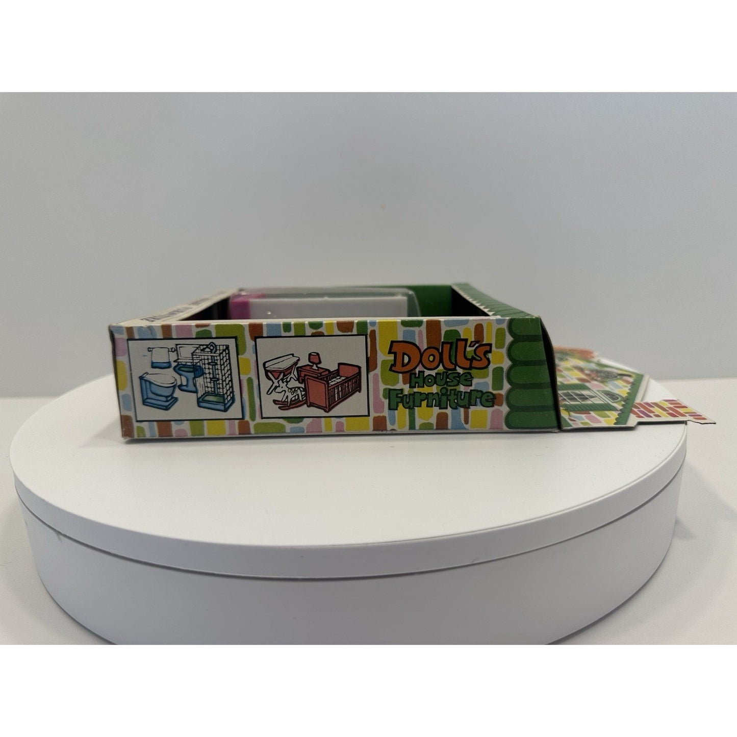 VINTAGE *NEW* 1970's Bathroom Dollhouse Furniture Set