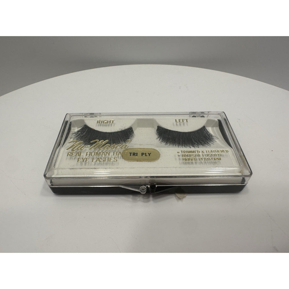 VINTAGE *NEW* 1960'S Nu-Masca 100% Human Hair Pre Trimmed & Feathered Eye Lashes