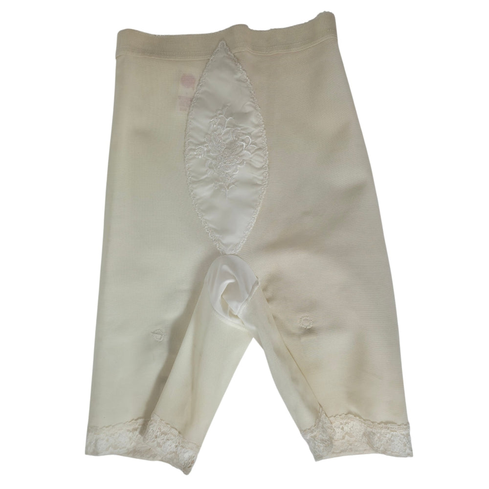 VINTAGE *NEW* 1960's Women's Cream High-Waisted Girdle with Garters Size S USA