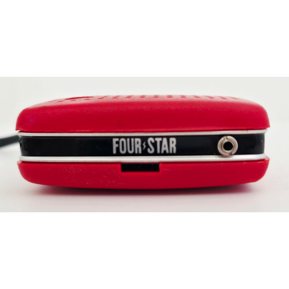 VINTAGE *NEW* 1970's Four Star FS-7 Red Solid State AM Transistor Radio