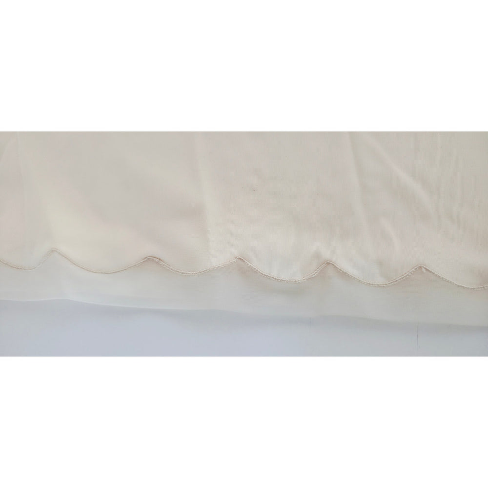 VINTAGE *NEW* 1950's Kayser Women's Cream Half Slip with Scalloped Trim Size L