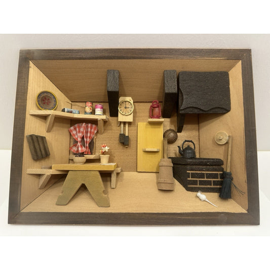 VINTAGE "NEW" 1974 Enesco Small World Colonial Kitchen Wall Plaques