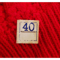 VINTAGE *NEW* 1960's Women's Bright Red Button-Down Sweater Size L (40)