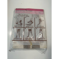 VINTAGE *NEW* Lis-Mar-Hosiery-Miracle Stretch-Grey-Sz 5"-5"8 - 2 Pack