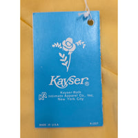 VINTAGE *NEW* 1960's Kayser Women's Yellow Lace Trim Long Slip Size M
