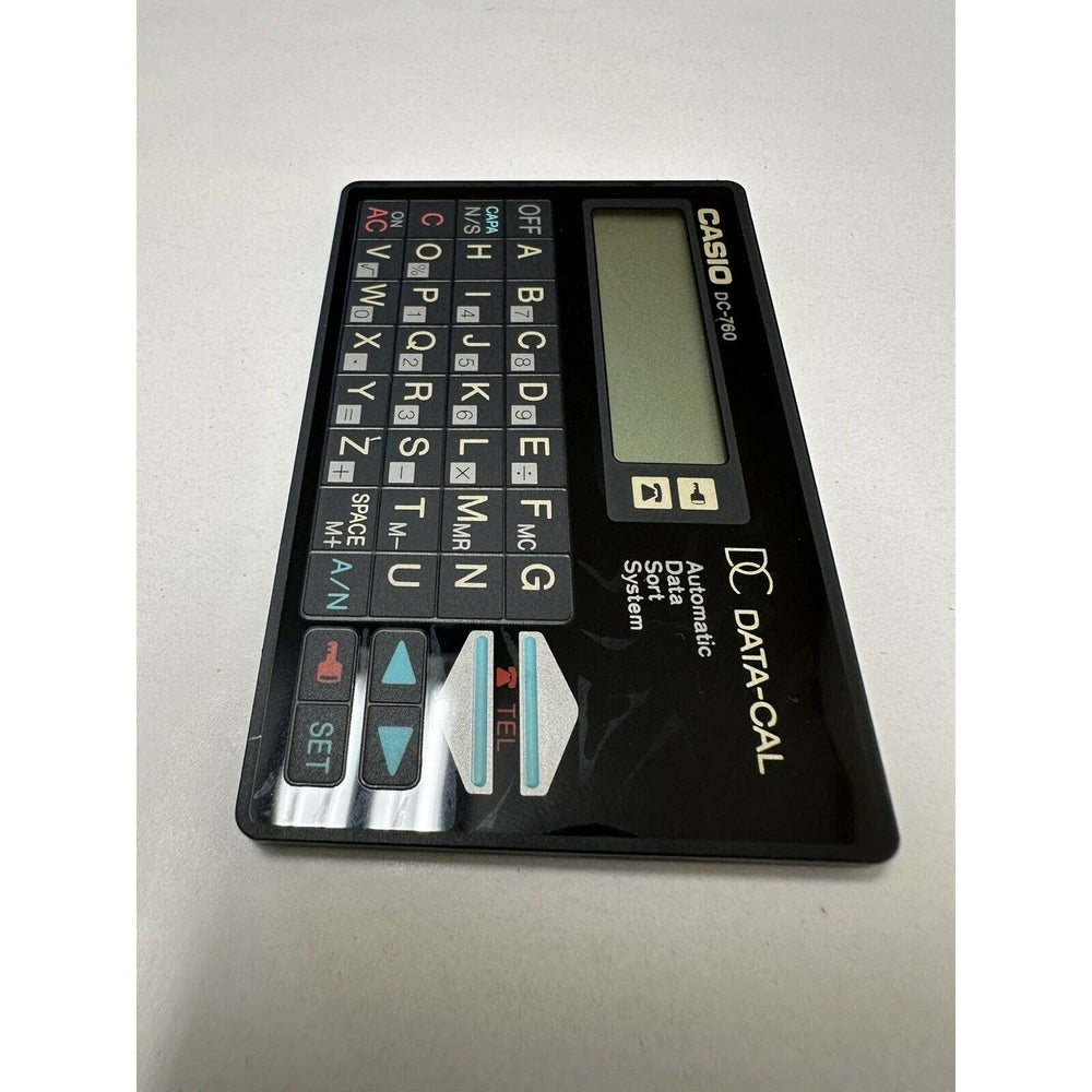 VINTAGE *NEW* Casio DC-760 data-cal Black Calculator