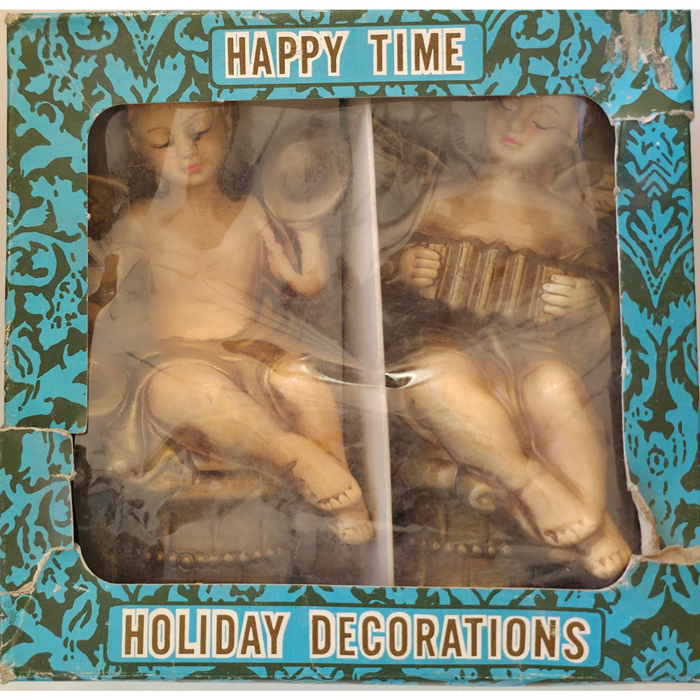 VINTAGE *NEW* 1950's Happy Time Holiday Angels Original Box Japan