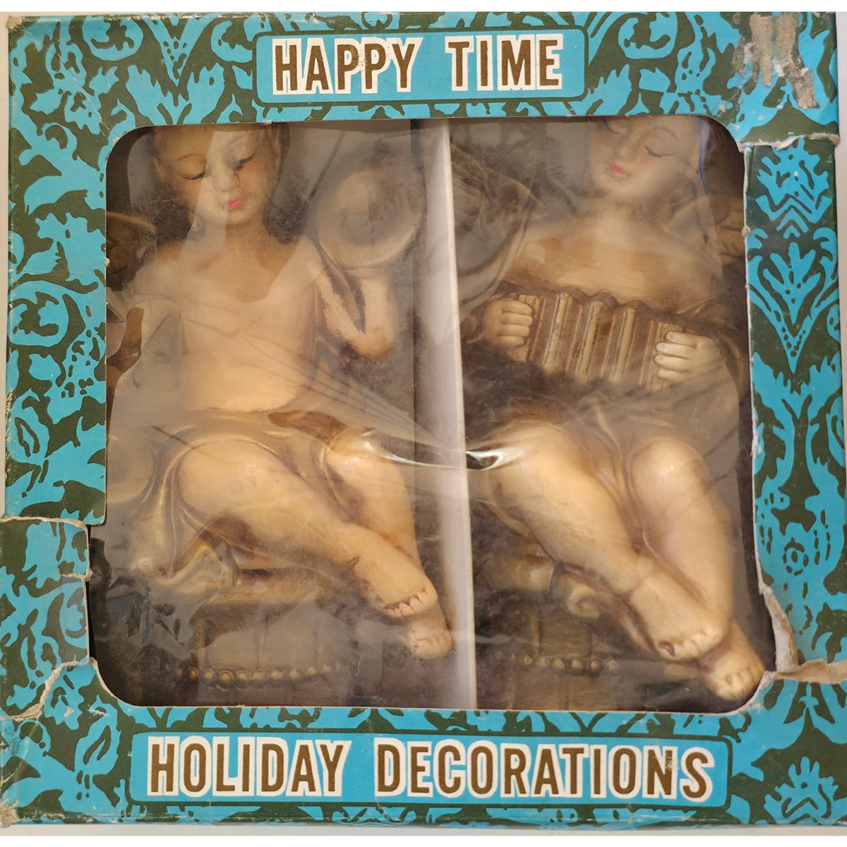 VINTAGE *NEW* 1950's Happy Time Holiday Angels Original Box Japan