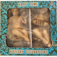 VINTAGE *NEW* 1950's Happy Time Holiday Angels Original Box Japan