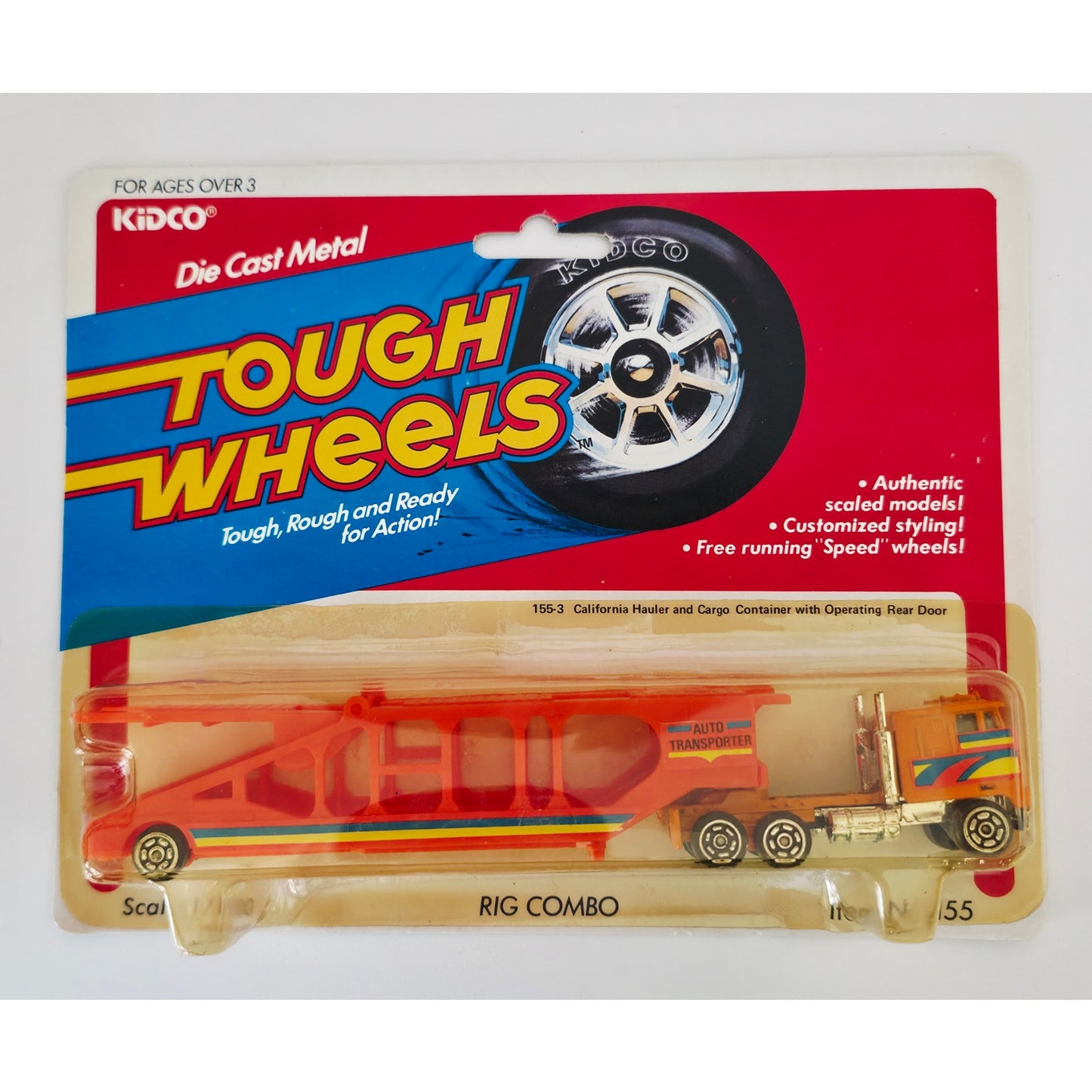 VINTAGE *NEW* 1981 Kidco Tough Wheels California Hauler & Long Haul Die-Cast Toy
