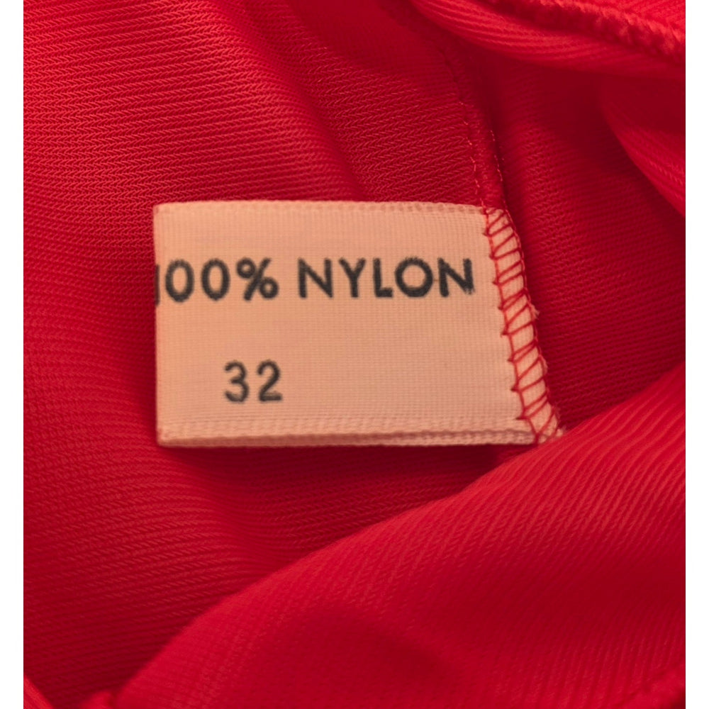 VINTAGE *NEW* 1960's Kayser Women's Red Long Slip 100% Nylon Size 32