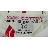 VINTAGE *NEW* 1960's Red & White Striped Waist Tie Romper Size 12 Japan
