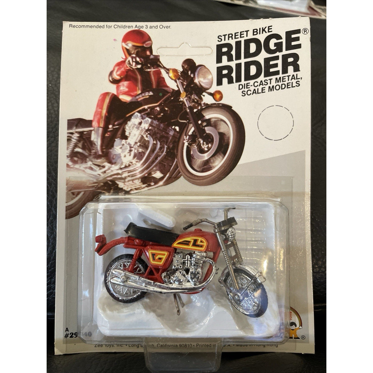 VINTAGE *NEW* 1980 Ridge Rider Red Honda 750 Metal Scale Die Cast Toy Motorcycle
