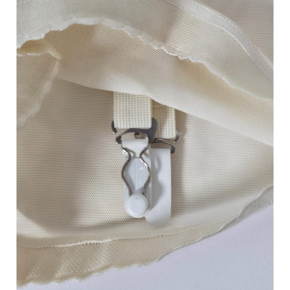 VINTAGE *NEW* 1960's Women's Cream High-Waisted Girdle with Garters Size S