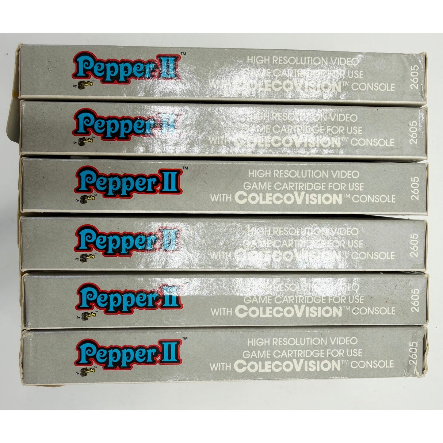 ColecoVision 1983 Pepper II Game NOS Original Set Sealed Damaged Stuck
