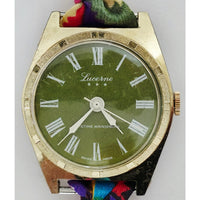 "Frozen In Time" 1960's Vintage Watch Face w/ Silk/Satin Tie Bracelet