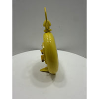 VINTAGE *NEW* 1970's Dynasty 7" Keywound Metal Alarm Clock - Yellow