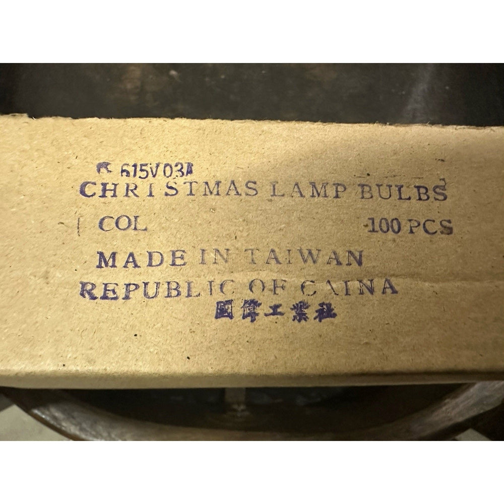 VINTAGE *NEW* 1960's Christmas Light Bulbs C6 Set of 100 - ORANGE ONLY