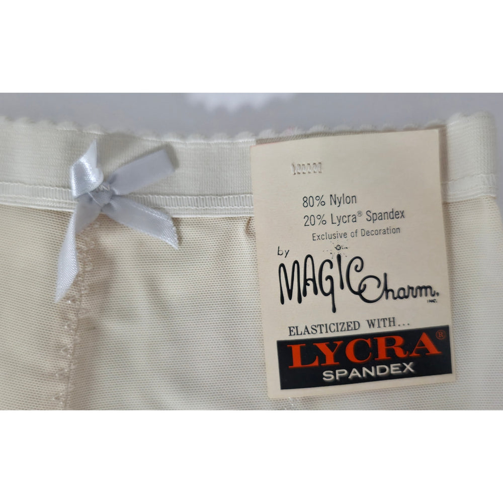 VINTAGE *NEW* 1960's Women's Cream High-Waisted Girdle with Garters Size S