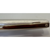 VINTAGE *NEW* 1960's Lady Sheaffer Brushed Steel Gold Accent Fountain Pen| Movie