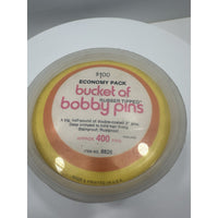 VINTAGE *NEW* 1970's Bucket of Bobby Pins Robber Tipped - 400 Count in Tub
