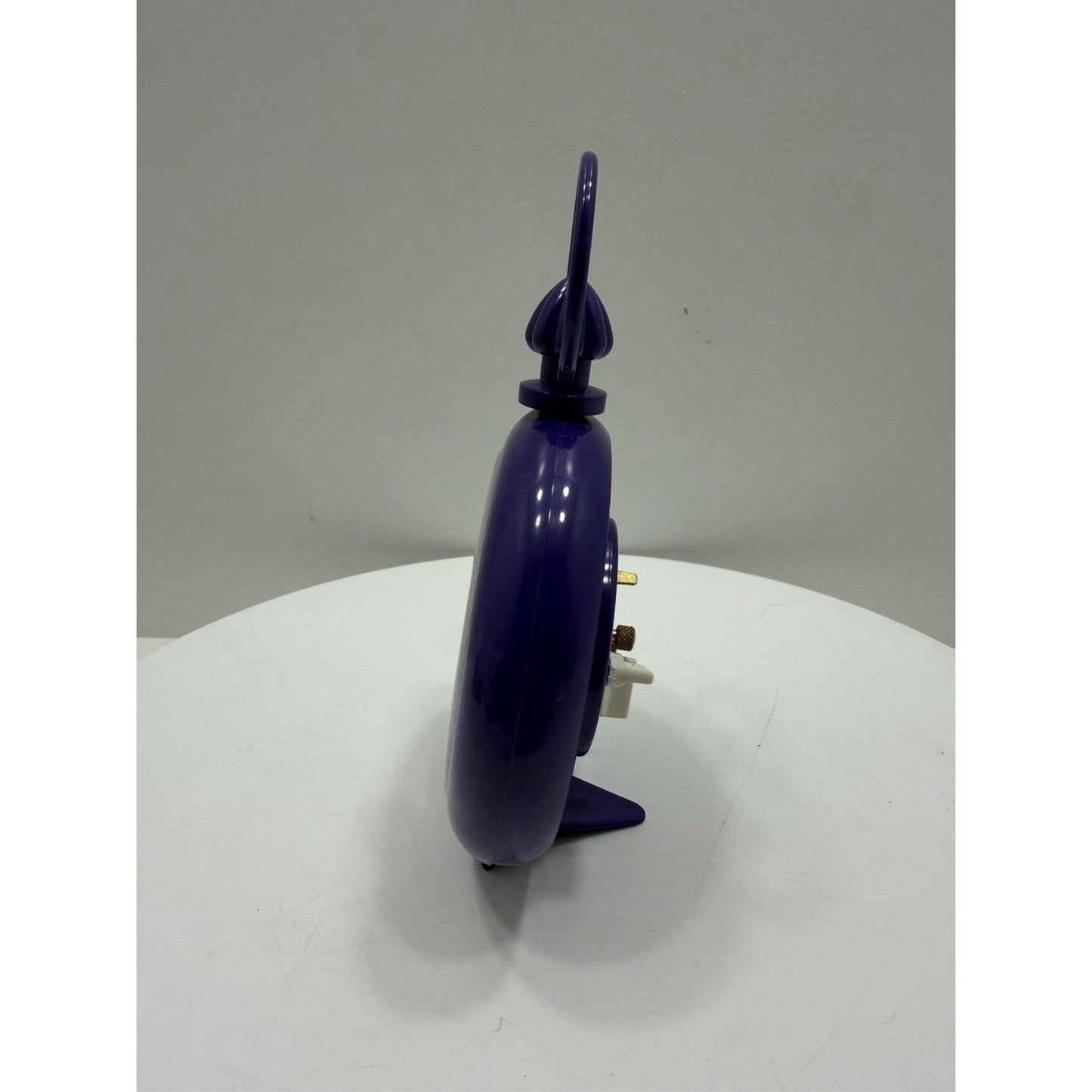 VINTAGE *NEW* 1970's Dynasty 7" Keywound Metal Alarm Clock - Purple