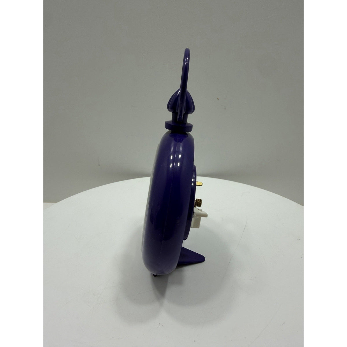 VINTAGE *NEW* 1970's Dynasty 7" Keywound Metal Alarm Clock - Purple