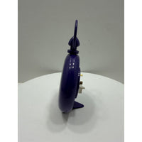 VINTAGE *NEW* 1970's Dynasty 7" Keywound Metal Alarm Clock - Purple