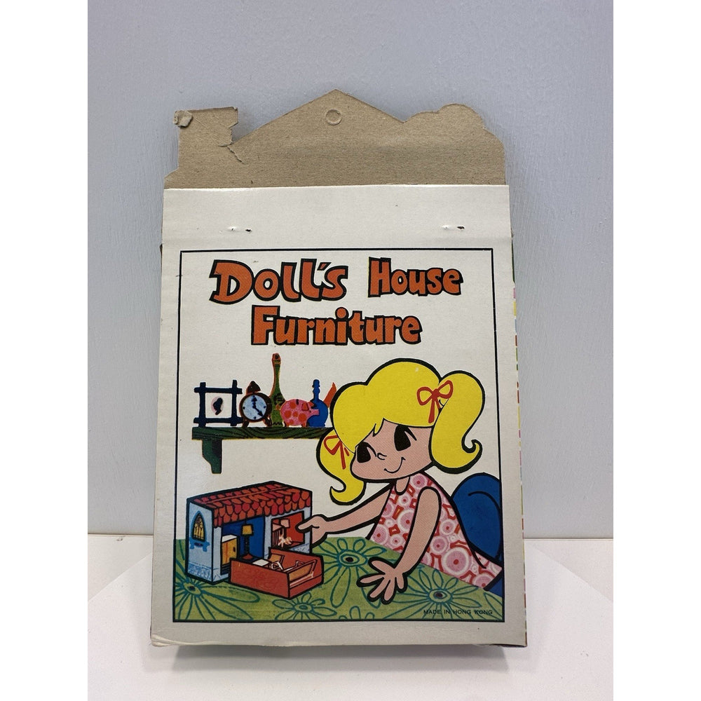 VINTAGE *NEW* 1970's Living Room Dollhouse Furniture Set