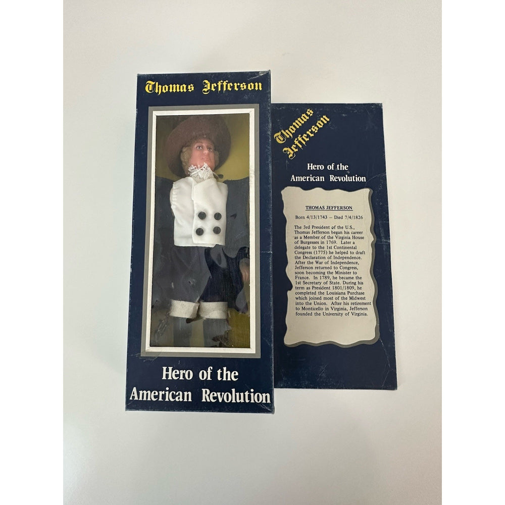 VINTAGE *NEW* 1970's Thomas Jefferson Hero of the American Revolution Doll Figure
