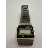 VINTAGE *NEW* 1970's Candle Quartz Digital Alarm Calendar Stainless Steel Watch