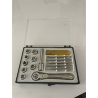 VINTAGE *NEW* 1970's CW Socket Wrench Set 16 in 1