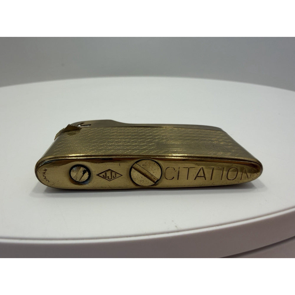 VINTAGE *NEW* 1950's JJJ Butane Wide Brass Super Lighter