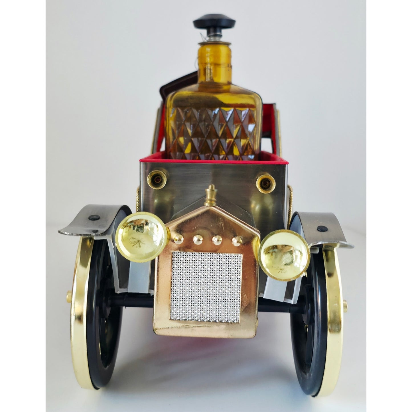 VINTAGE *PRISTINE* 1950's Golden Crown Antique Car Decanter Music Box