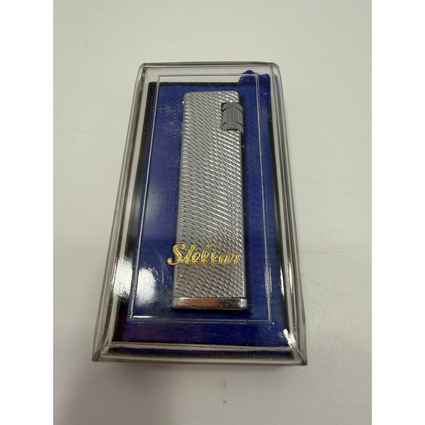VINTAGE *NEW* 1950's Stellar Silver Textured Super Lighter